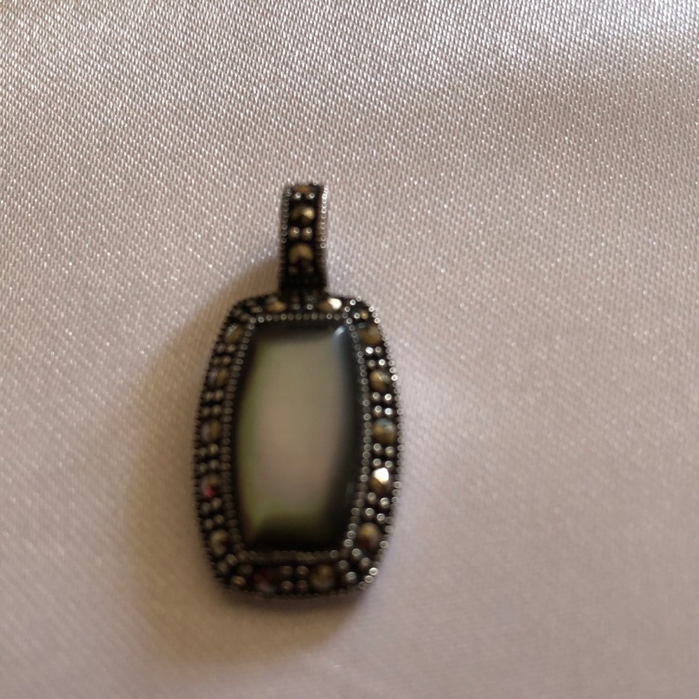 Sterling Silver Marcasite Pendant
